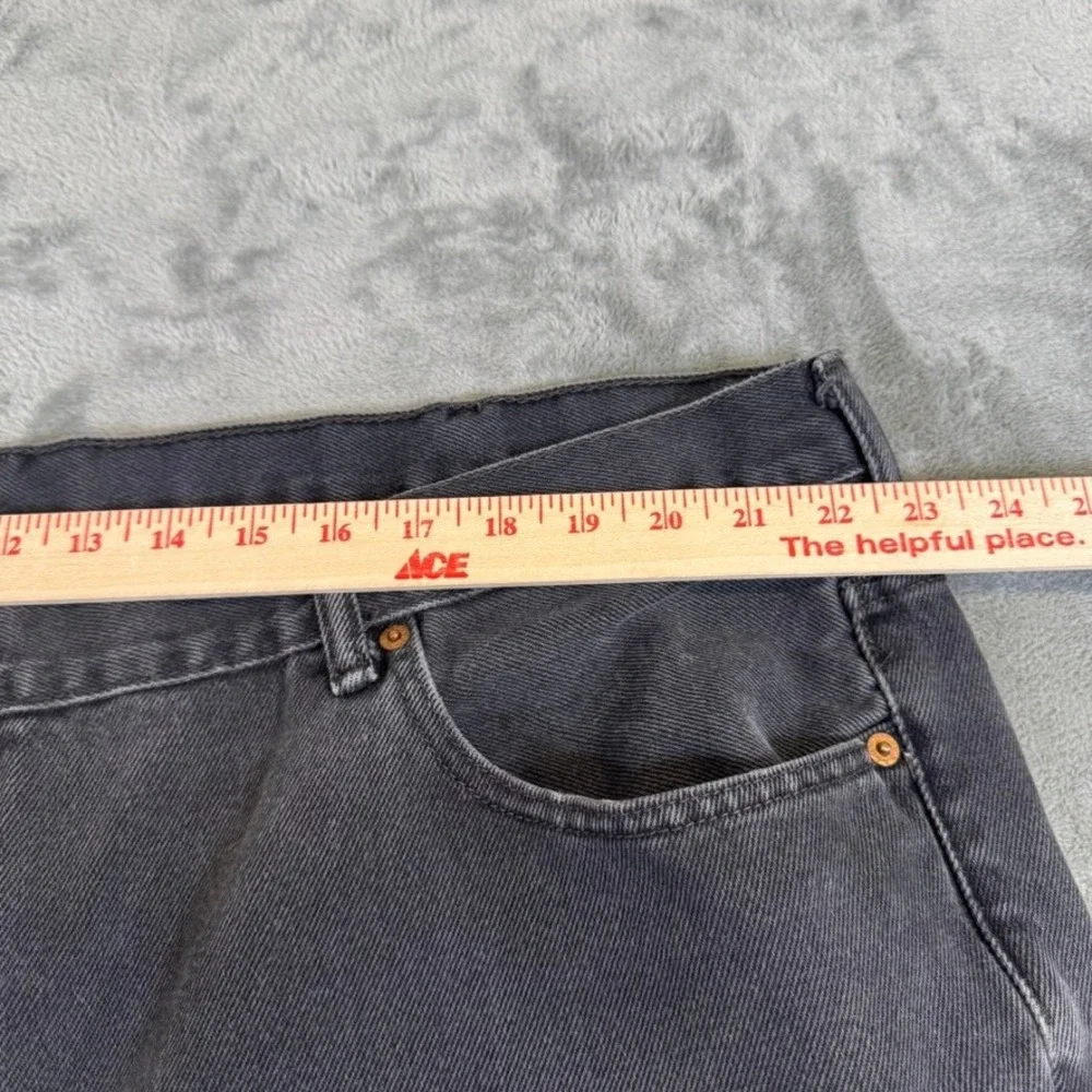 Levis 569 Loose Straight Denim Shorts Mens 44 Faded Black Relaxed Fit Jean